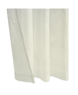 Boucle Sheer Premium Stylish and Functional Grommet Curtain Panel 52" x 63" Off White