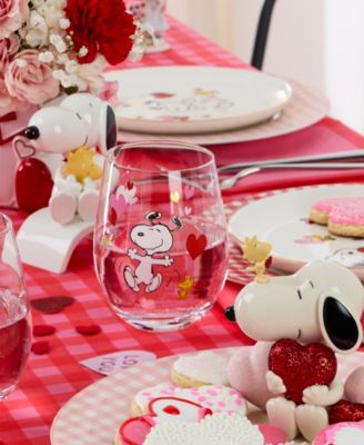 Snoopy Valentine's Day Tumblers, Set of 4