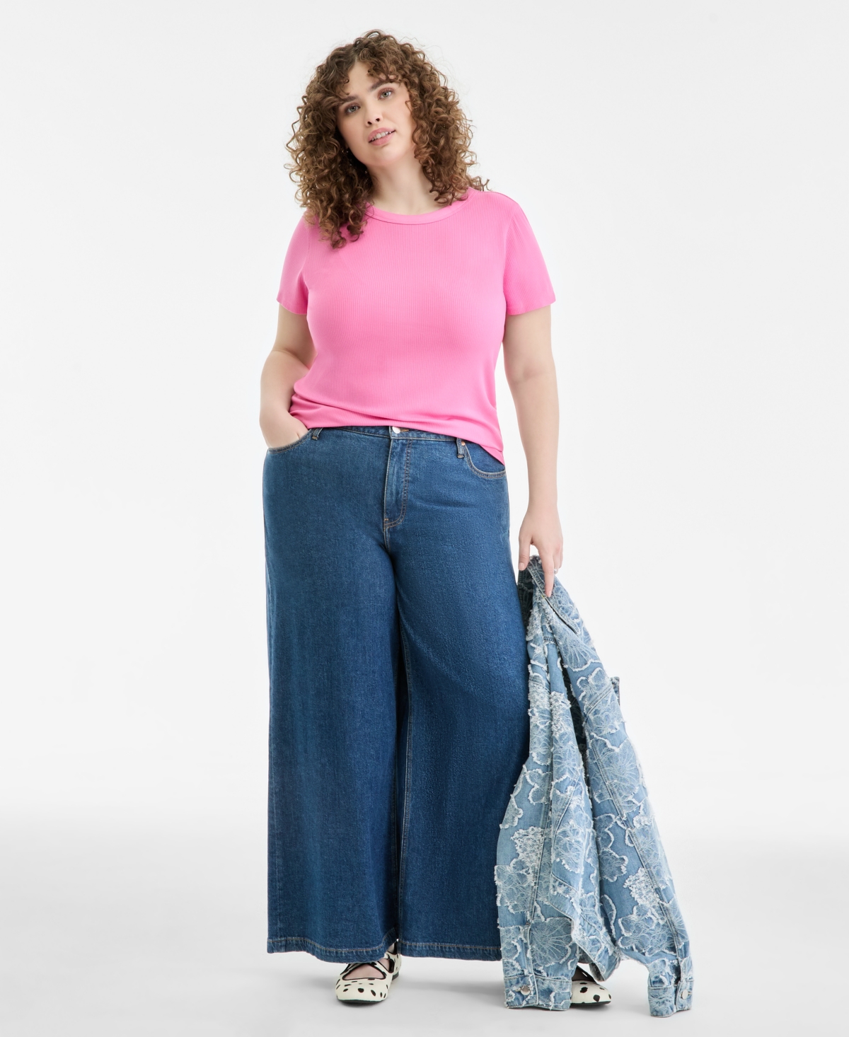 On 34th Women's Ribbed T-Shirt, Xxs-4X, Created for Macy's