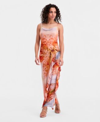 Bar III - Women's Ruffled Sleeveless Dress