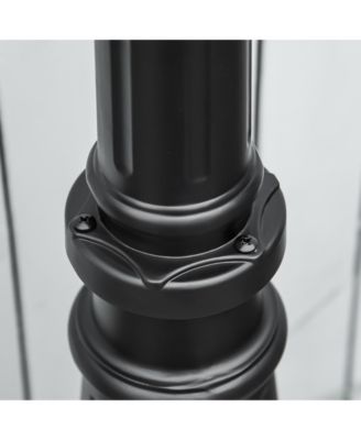 8' Outdoor Solar Light Post, Motion Activated Lamp, for Garden,