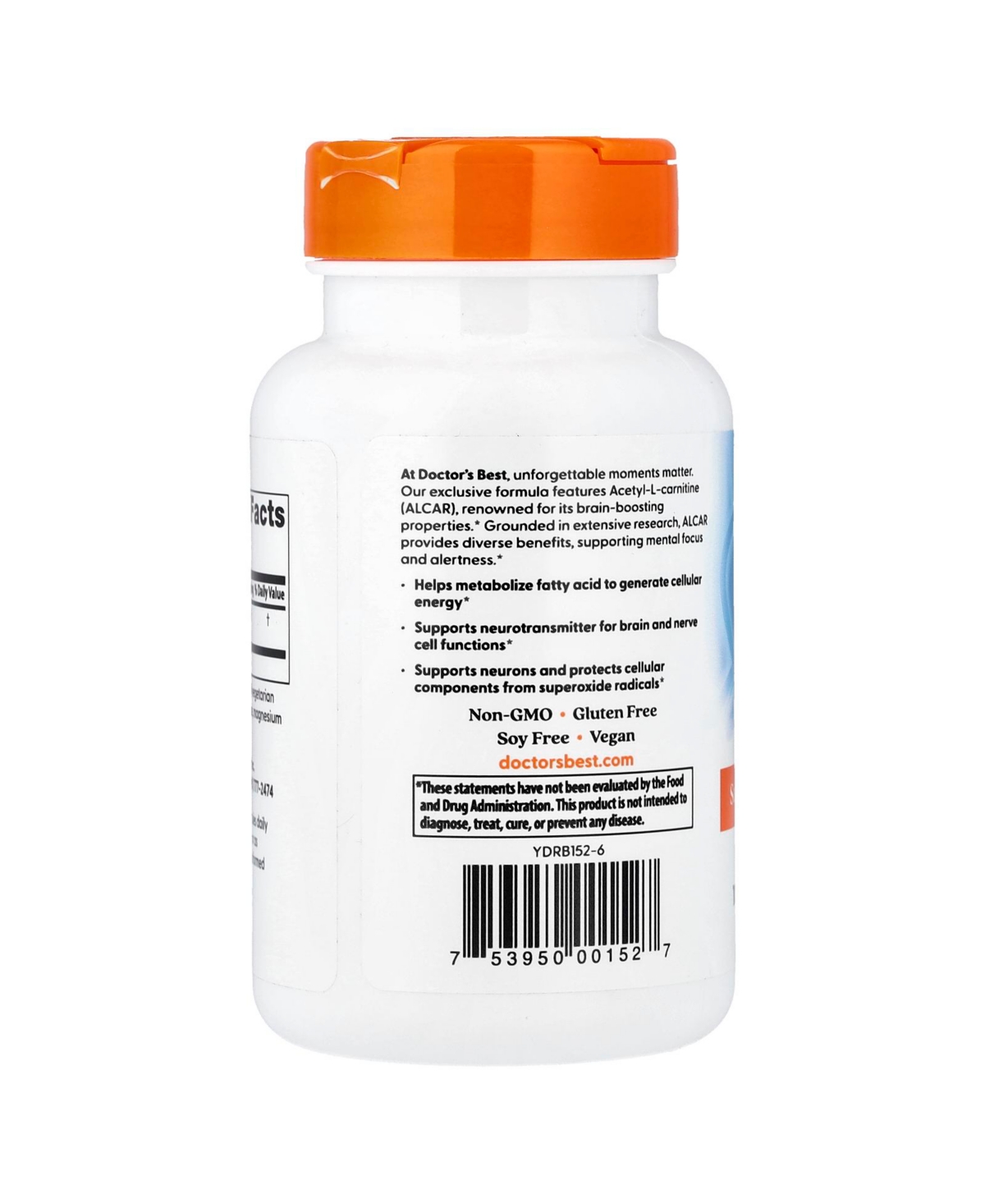 Doctor's Best Acetyl-l-Carnitine 1 000 mg