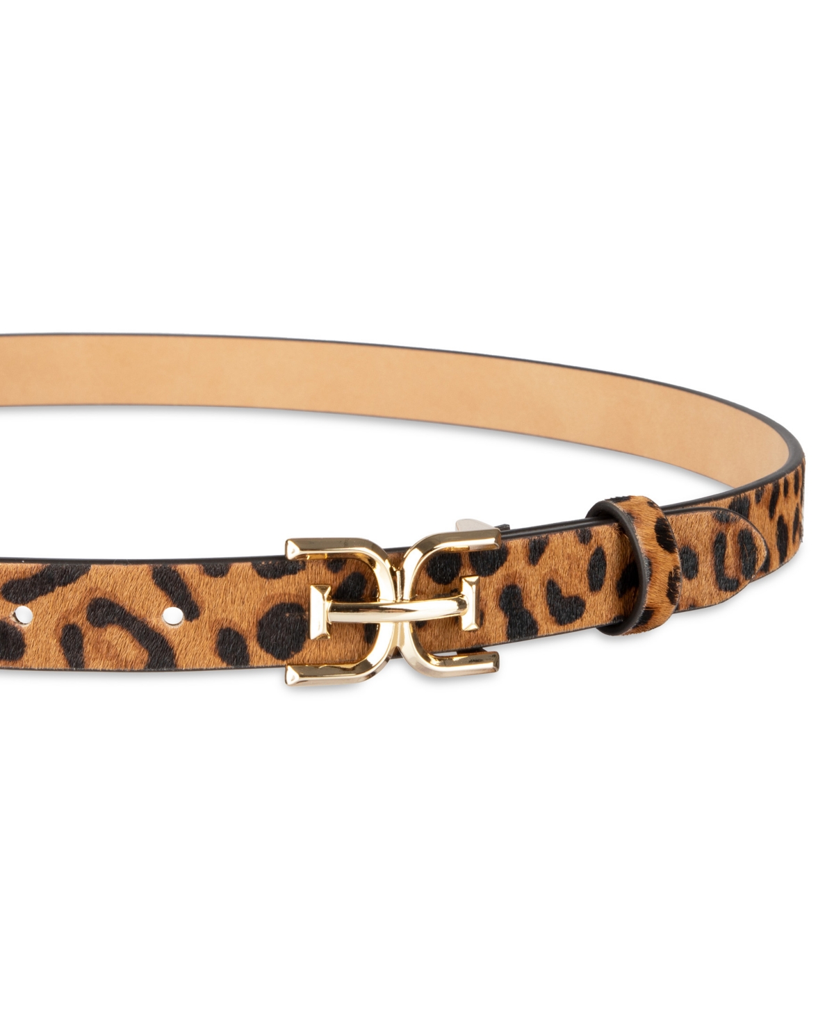 Sam Edelman Women's Ultra Skinny Studded Casual Belt In Brown