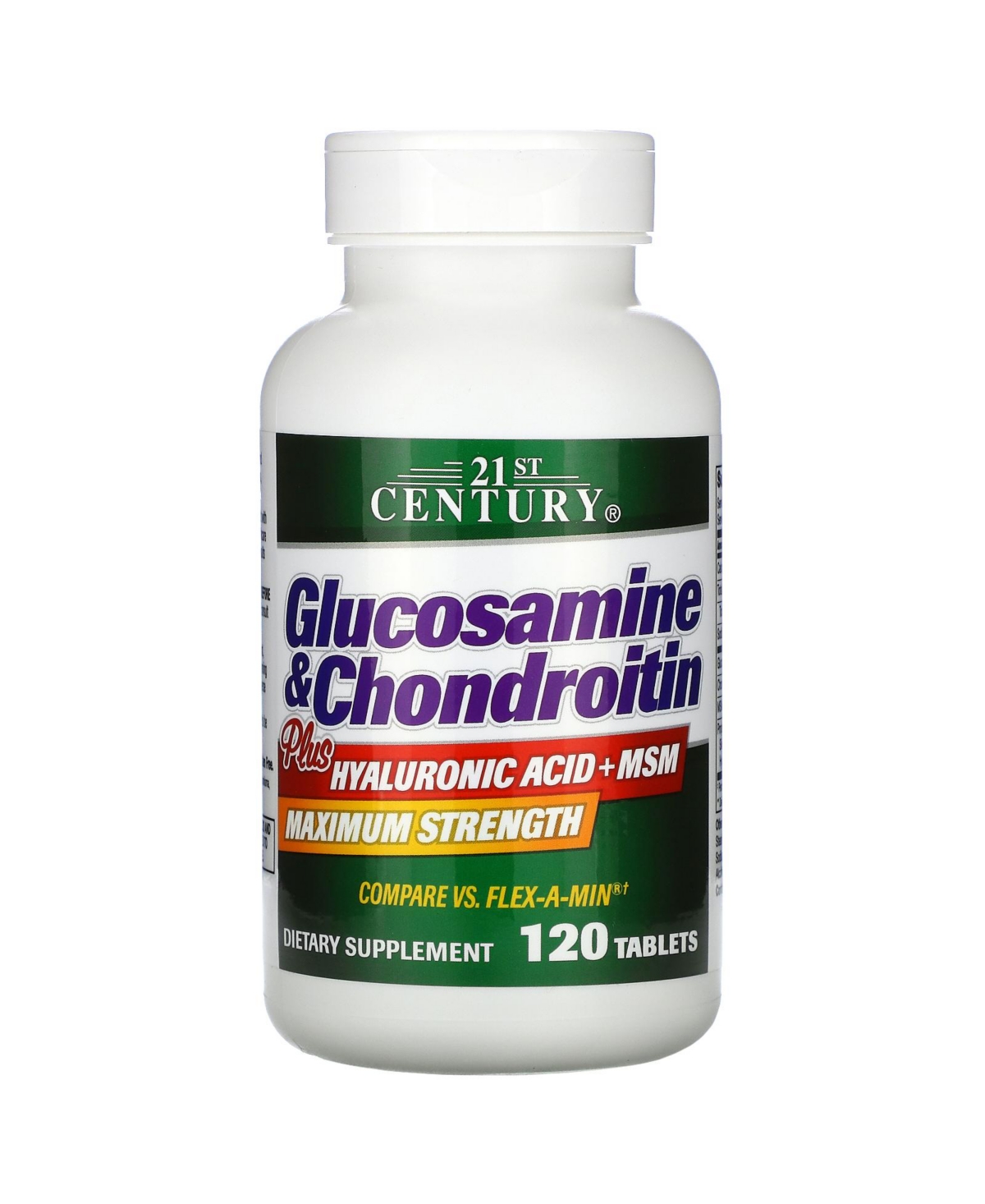 21st Century Glucosamine & Chondroitin Plus Hyaluronic Acid + Msm