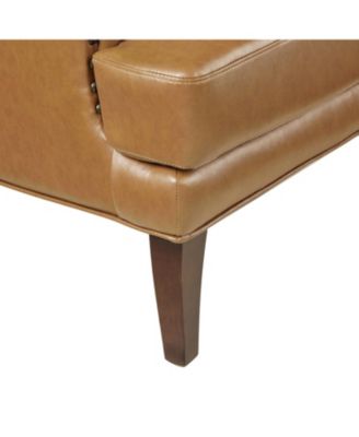 Aviles 29.2" W Leather Wingback Armchair