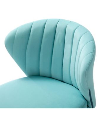 Set of 2  Polyester Velvet Modern Design, Upholstered  Milia Dining Chair