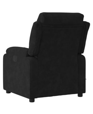 Massage Recliner Chair Black Velvet Standard Massage Chair