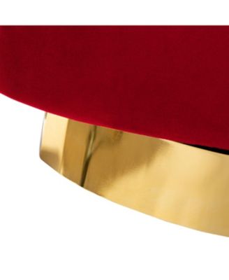 Carisa Contemporary Swivel 29.5" W Barrel Chair with Metal Base