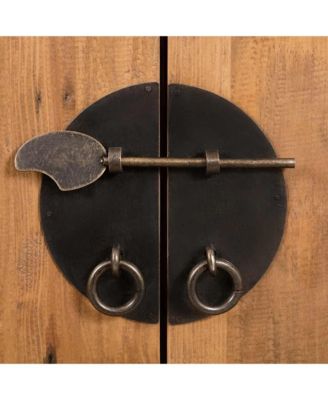 27.6" Natural pine Solid pinewood Vanity Cabinet