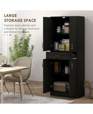 71" Kitchen Pantry Cabinet with Drawer and Adjustable Shelf