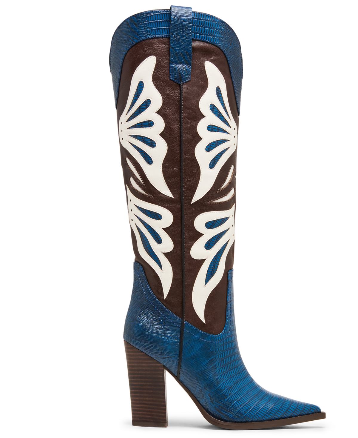 Steve Madden Women's Kaz Knee-high High-heel Western Cowboy Boots In Multi