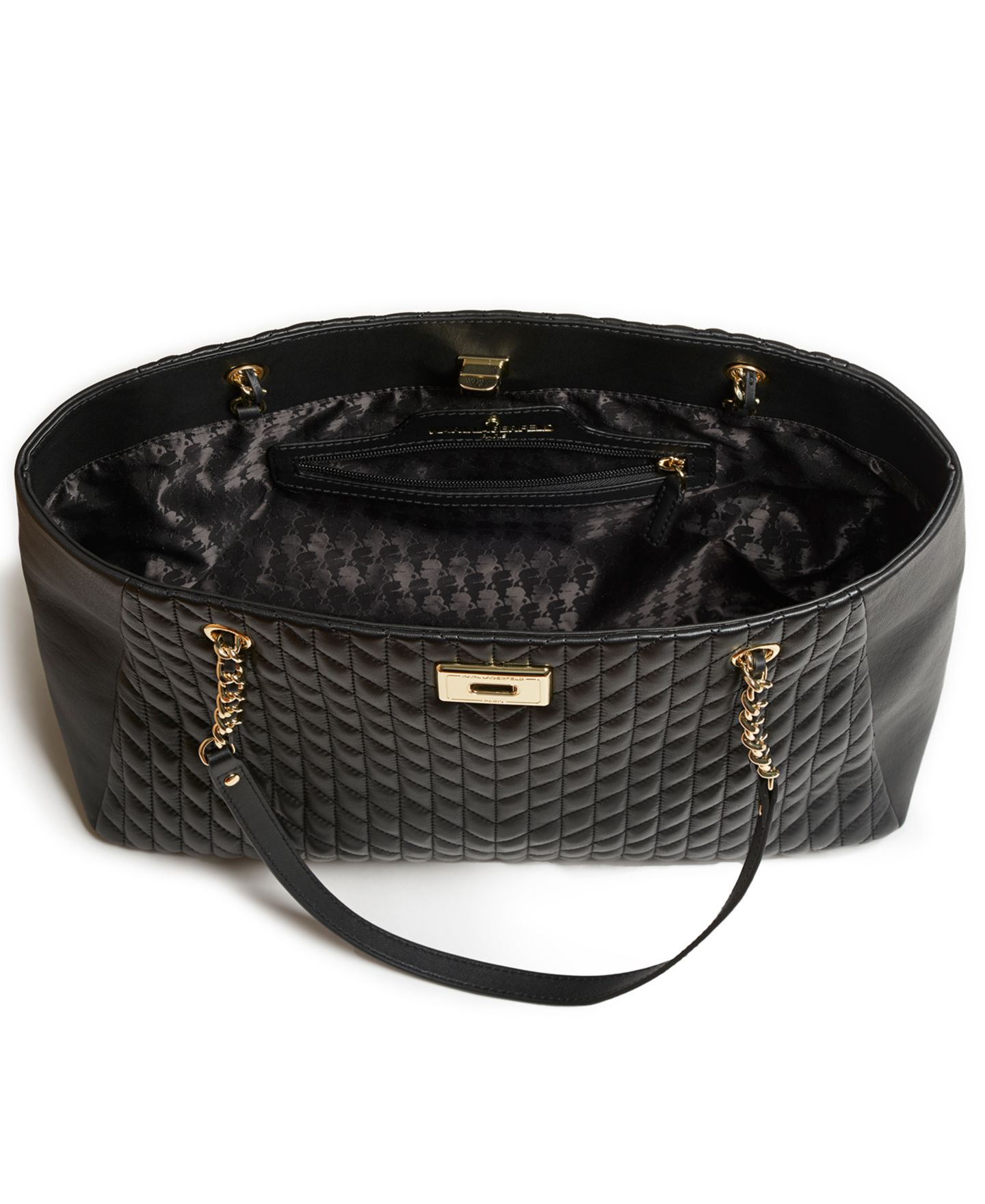 Женская сумка KARL LAGERFELD PARIS Agyness Mini Turnlock, цвет: Чёрный / Золотой — фото 3