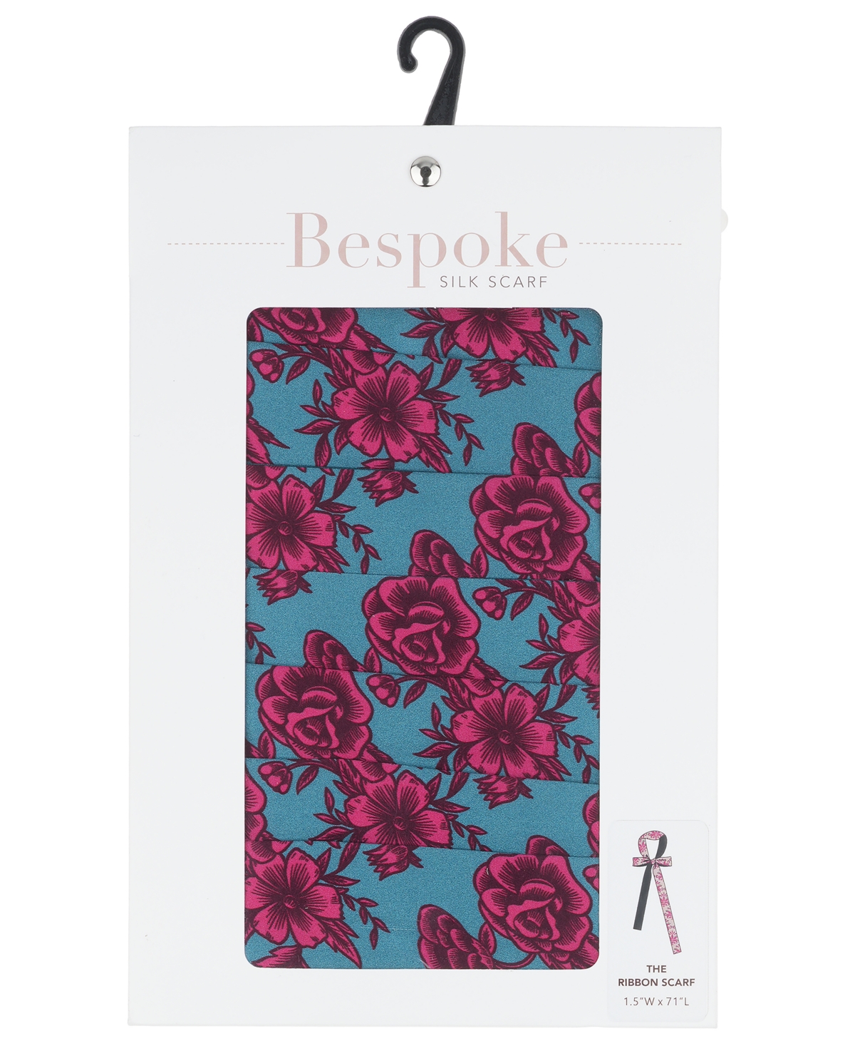 Bespoke Fashion Women's Lucinda Floral Ribbon Scarf In Blue