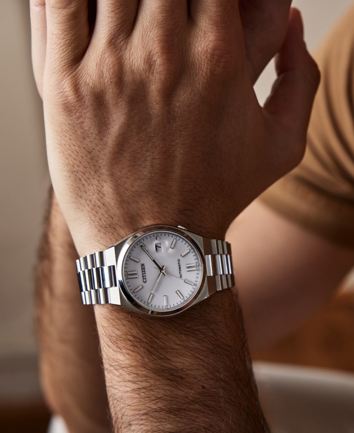 Citizen Men's Silver Stainless Steel Bracelet Watch, 40mm