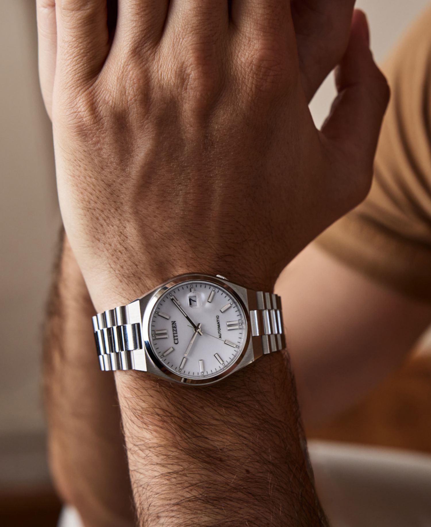 Men's Tsuyosa Automatic Stainless Steel Bracelet Watch 40mm