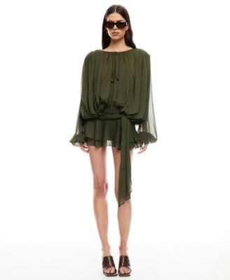 Women's Elements Back Button Mini Dress