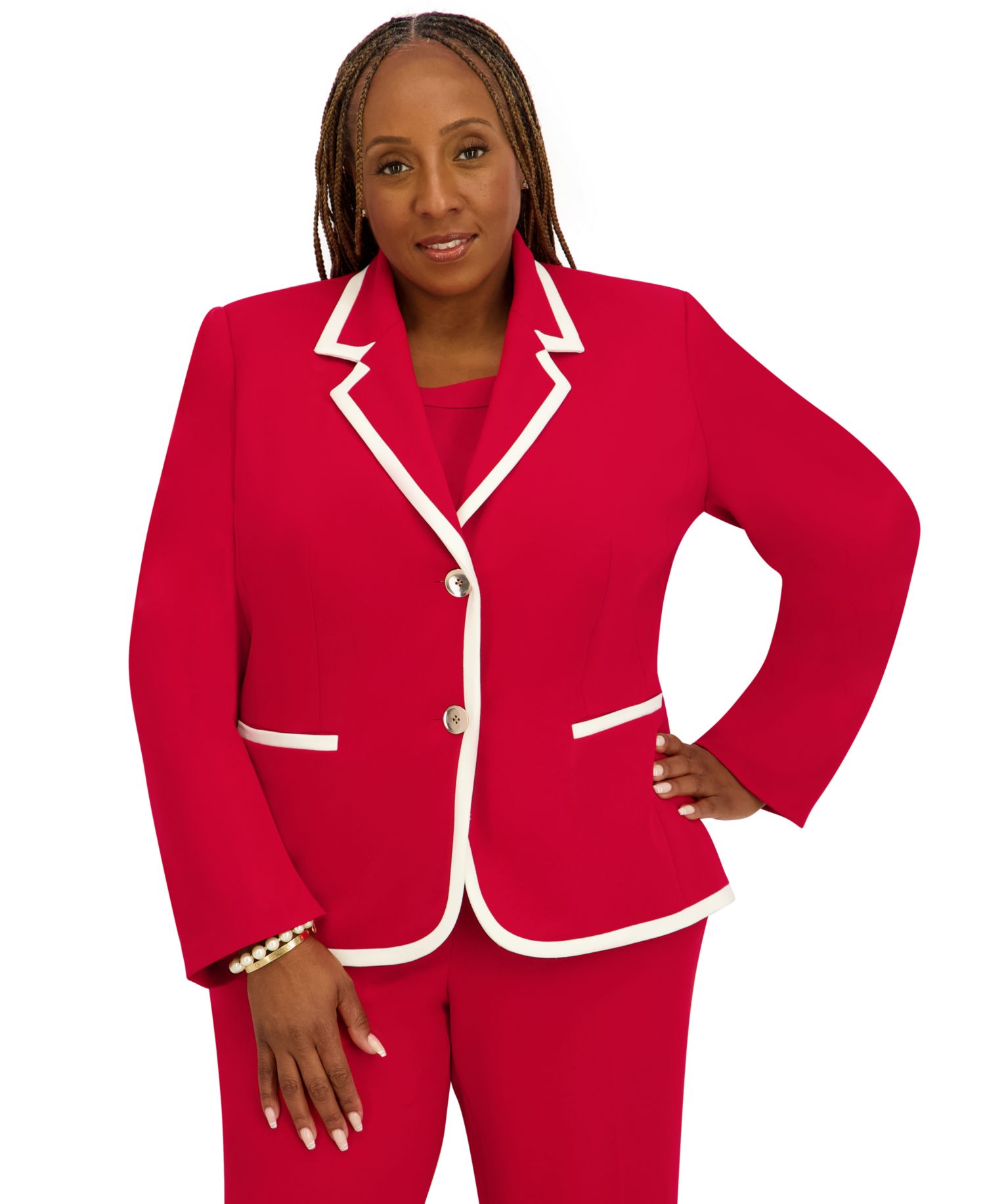 Women's Two-Button Long-Sleeve Jacket