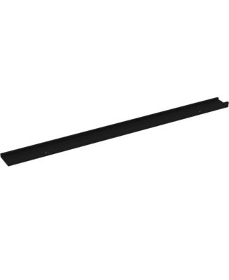 Wall Shelf Set of 2 Black MDF 45.3 in wide Wall mounting