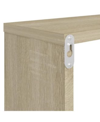 Wall Shelf Set of 2 Sonoma oak Engineered wood
