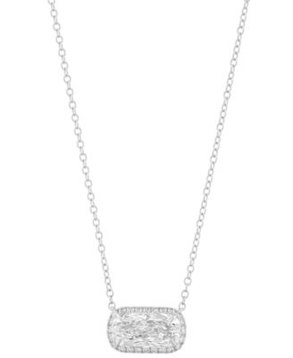 Certified Lab Grown Cushion Cut Diamond Necklace (2-1/6 ct. t.w.) in 14k White Gold