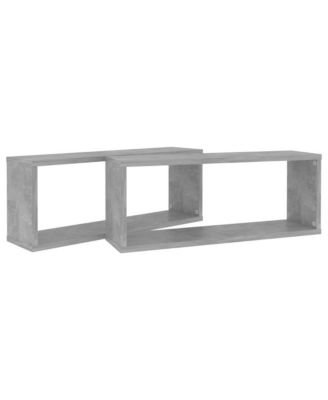 Wall Cube Shelves 2 pcs 23.6"x5.9"x9.1" Engineered Wood