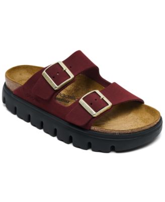 Birkenstock - Women's Arizona Platform Suede Leather Sandals from Finish Line