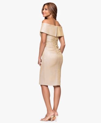 Women's Galaxy Off-The-Shoulder Glitter Dress