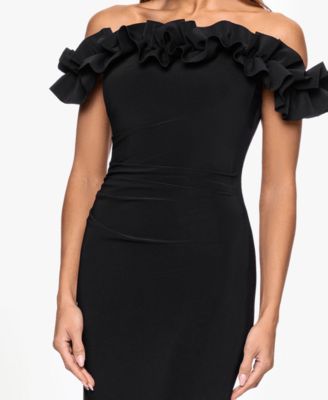 Women's Off-The-Shoulder Ruffle Long Dress