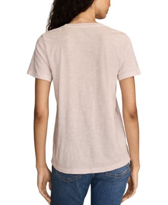 Women's Floral Heart Classic Crewneck T-Shirt