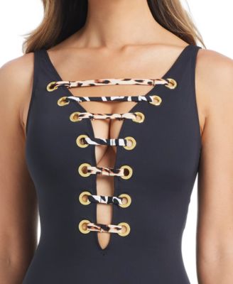 Women's What's In The Mix Over-The-Shoulder Swimsuit