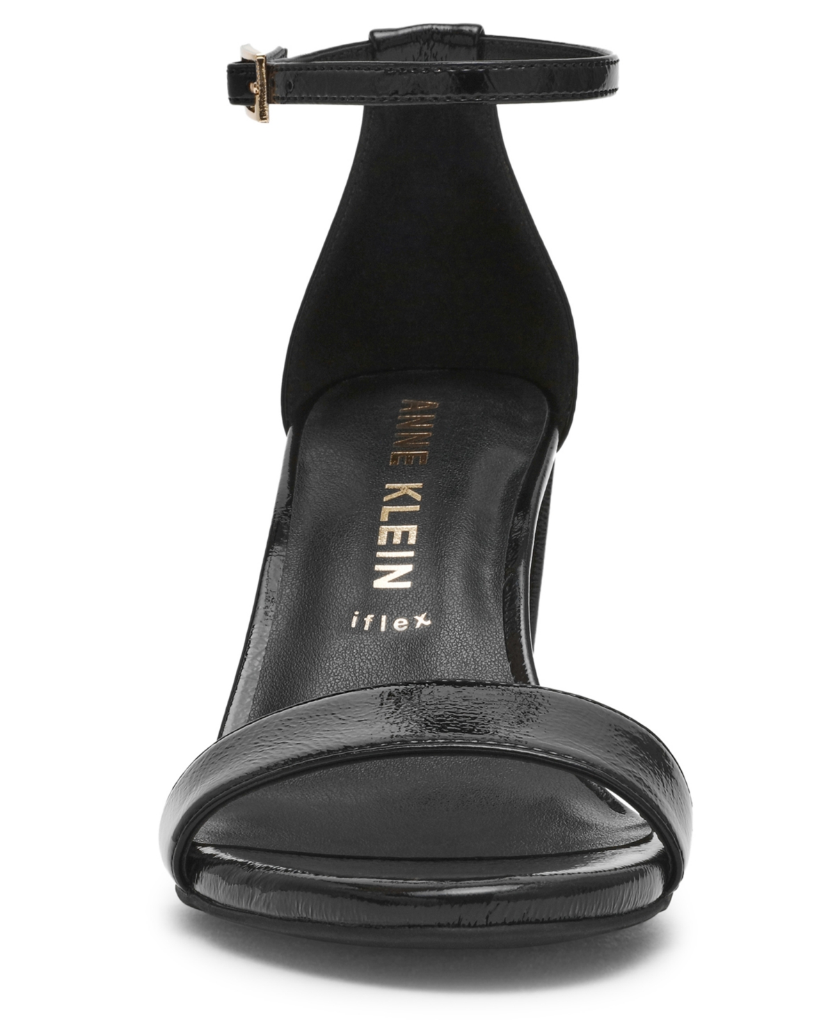 Anne Klein Women's Kourtney Two Piece Block Heel Dress Sandals In Black