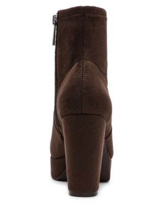 Womens Volt Platform Block Heel Dress Booties