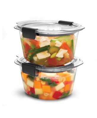 Brilliance 2-Pack 3.47-Cup Round Leak Proof Food Storage Containers