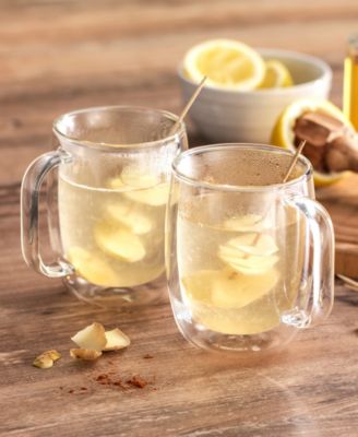 Sorrento Plus Espresso Glass Mugs, Set of 2