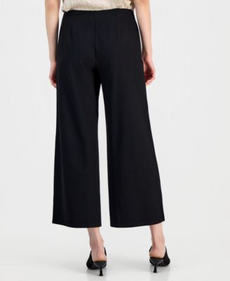 Women's Cotton Terry Wide Ankle Pants