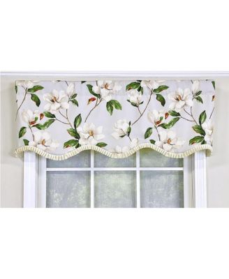 Magnolia Ruffled Provance Valance 3inch Rod Pocket