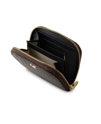 Percy Grove Faux Croc Zip Around Wallet