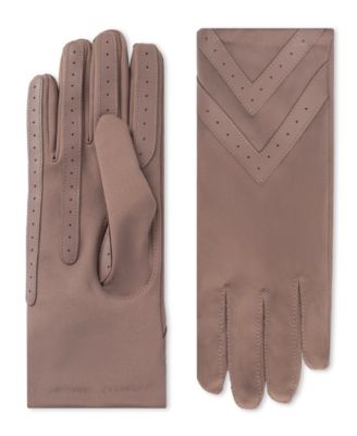 Women's Spandex Touchscreen Gloves with Chevron Detail