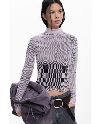 Women's Striped textured sweater