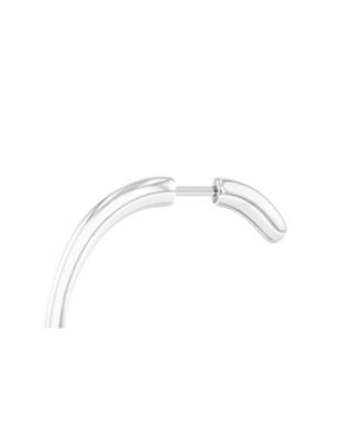 Silver-Tone Stainless Steel Mini Hoop Earring