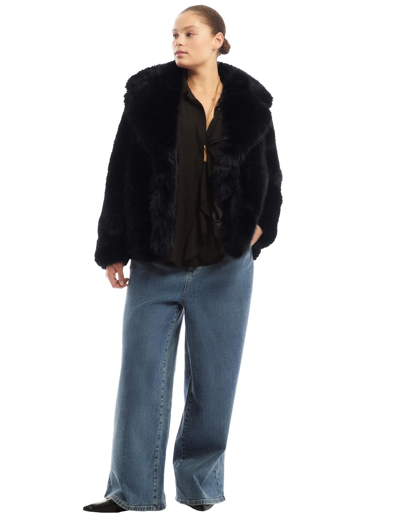 Women's June + Vie Faux Fur Coat