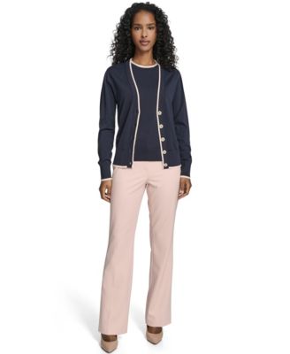 Women's V-Neck Long-Sleeve Cardigan Set