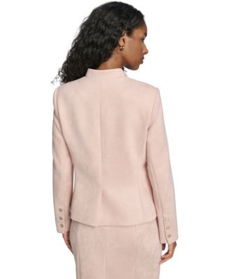 Women's Band Collar Eight-Button Jacket