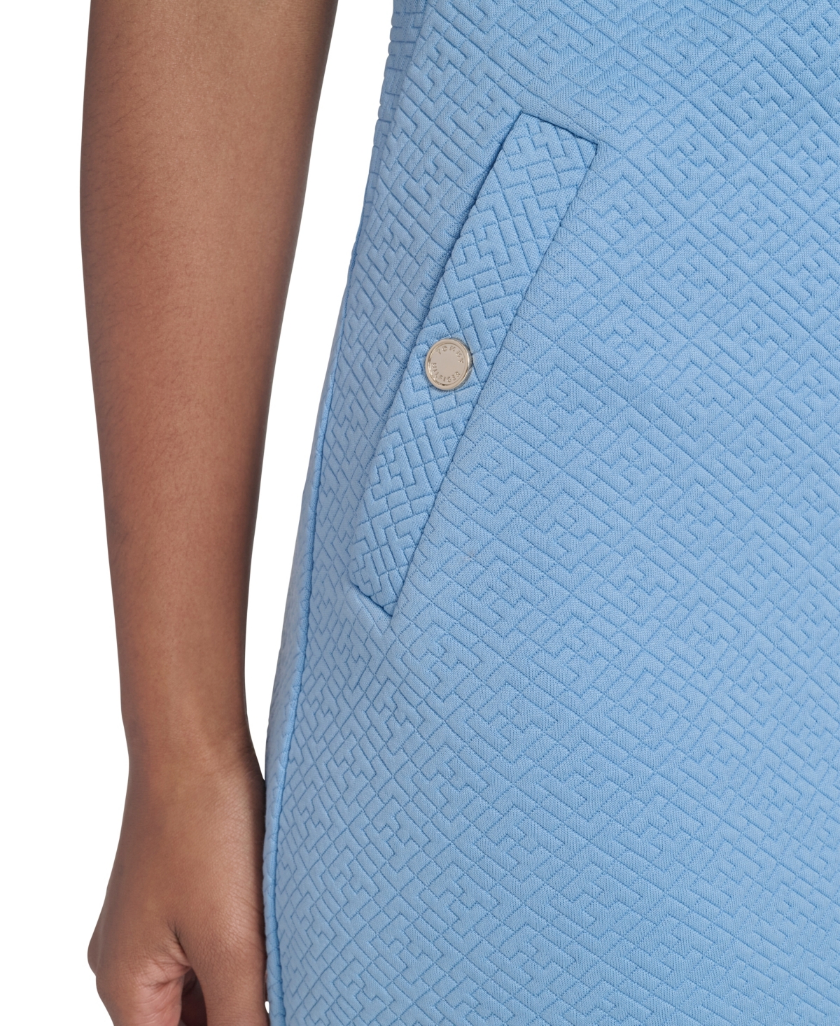 Tommy Hilfiger Petite Short-Sleeve Knit Shift Dress