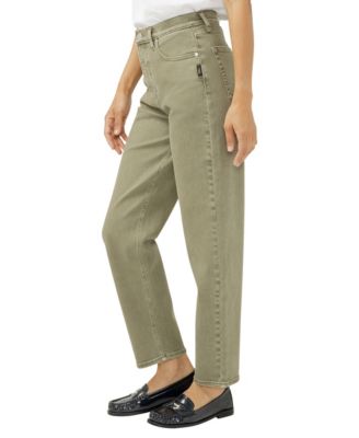 Women's High Rise Slim Barrel Leg Jeans