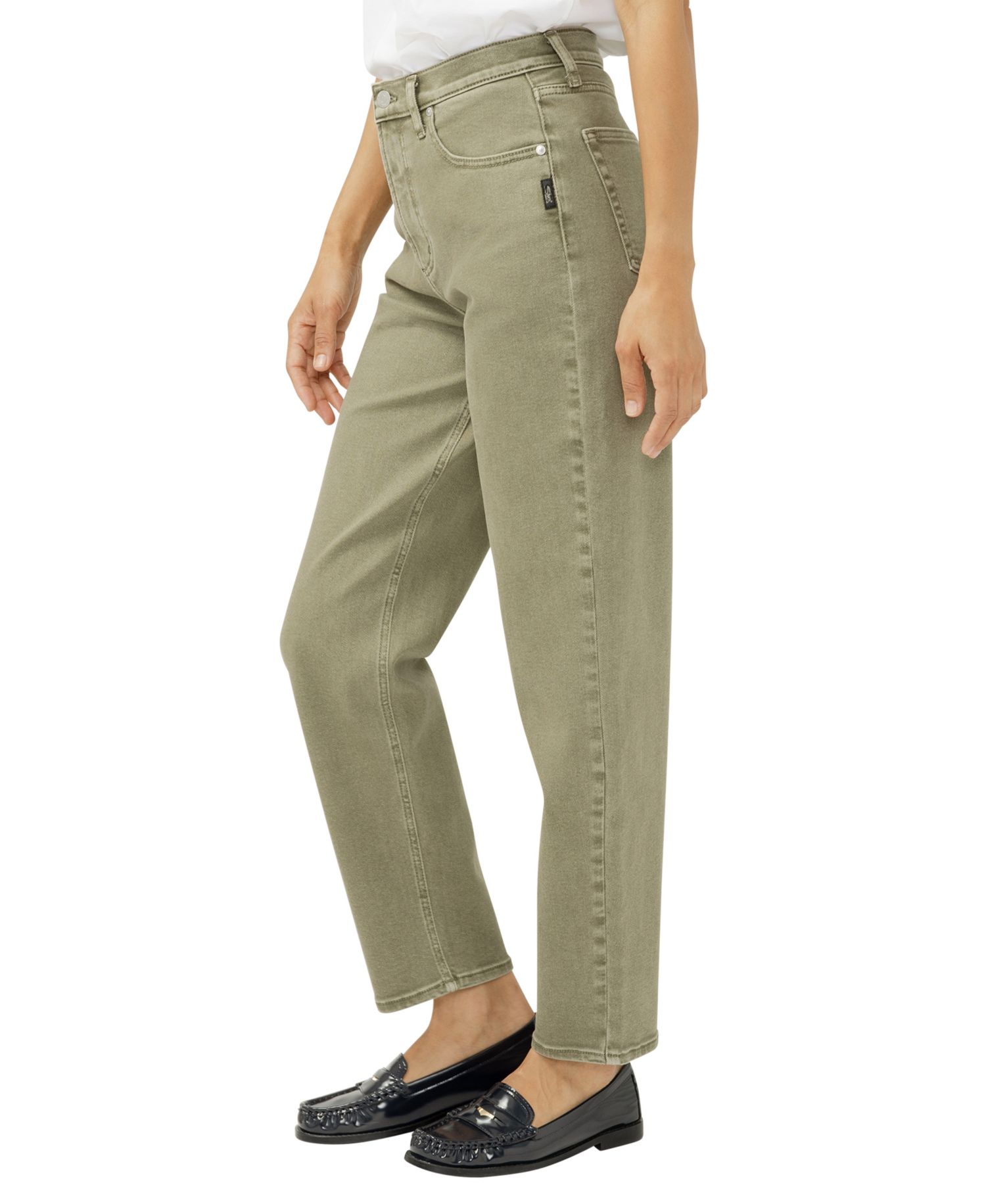 Women's High Rise Slim Barrel Leg Jeans