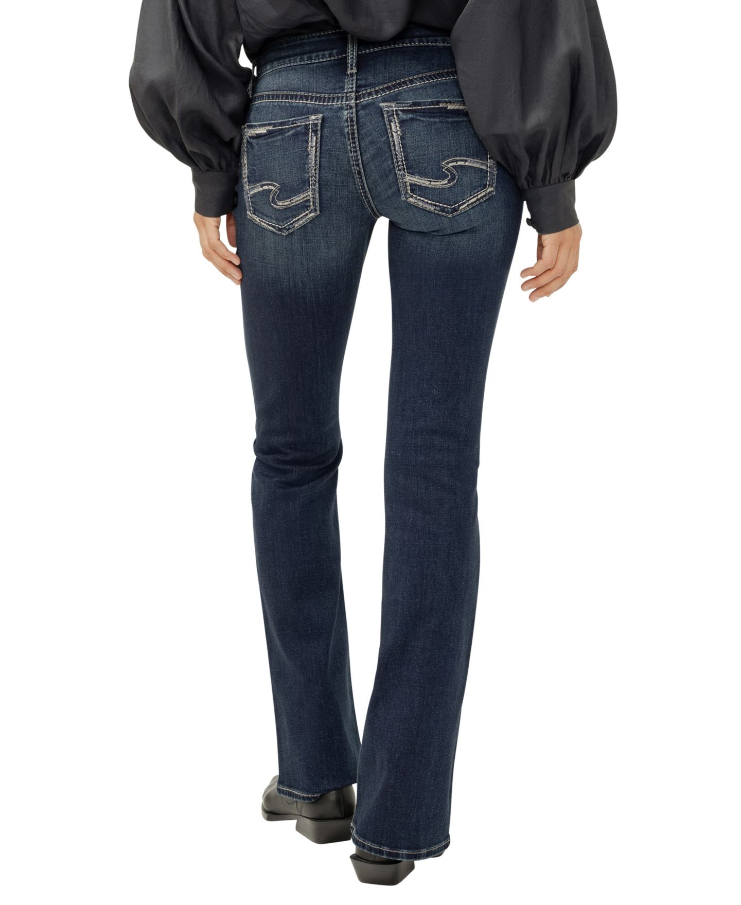 Женские джинсы Silver Jeans Co. Britt Low Rise Curvy Fit Bootcut, цвет: Oxford — фото 3
