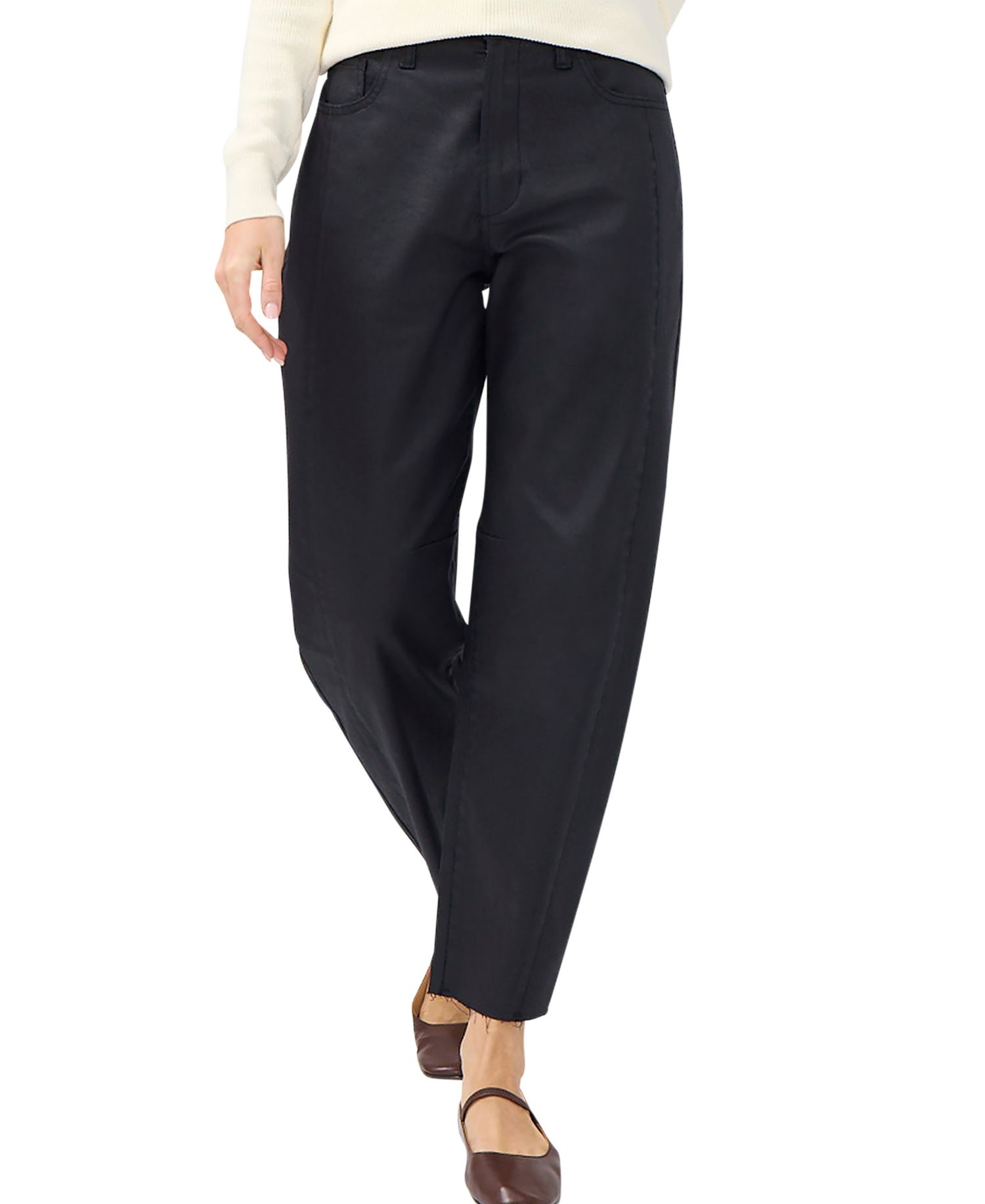 Women's High Rise Slim Barrel Leg Jeans