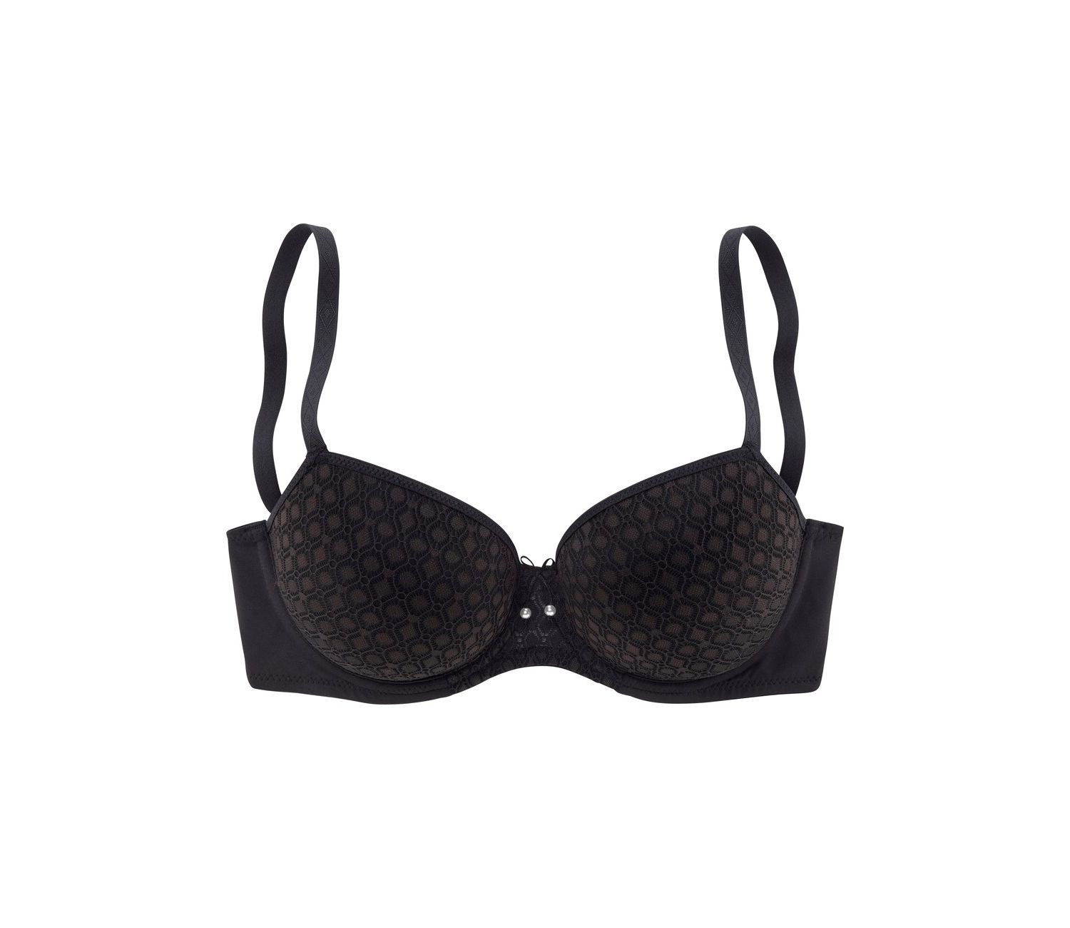 Women's Lace Detail Underwire Lightly Padded T-Shirt Bra