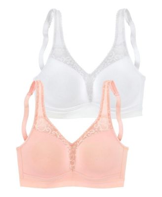 Women's 2 Pack Lace Wireless Bras